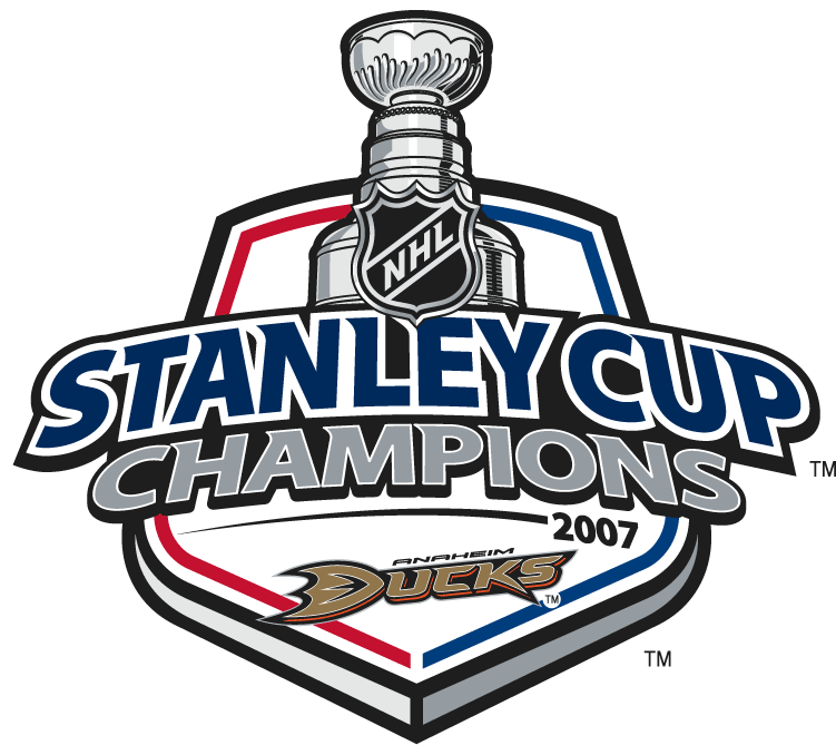 Anaheim Ducks 2007 Champion Logo iron on transfers for T-shirts